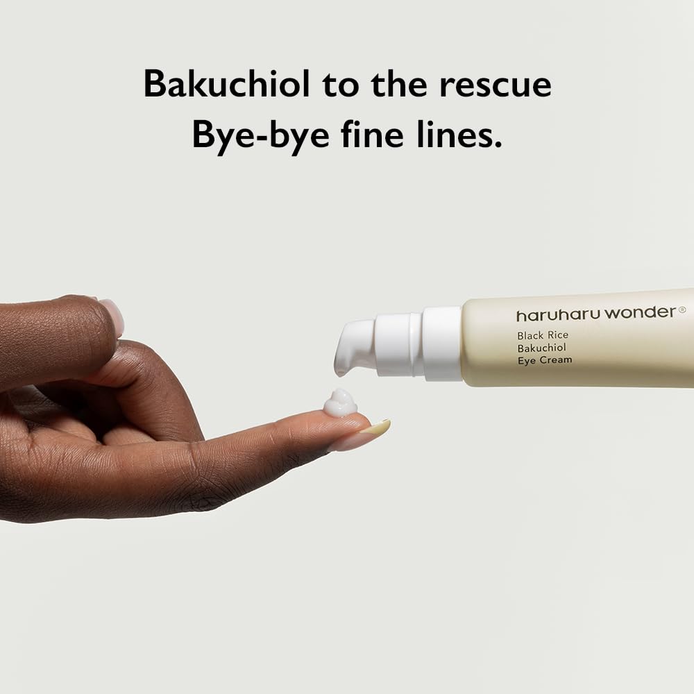 Haruharu Wonder under eye cream tube on a clean minimalist background