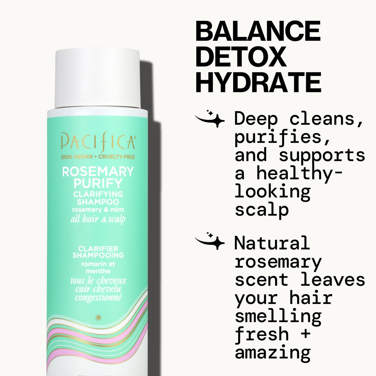 Rosemary purify hair care duo set packaging overview