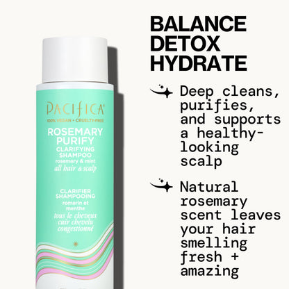 Pacifica hair care set vegan and cruelty-free labels