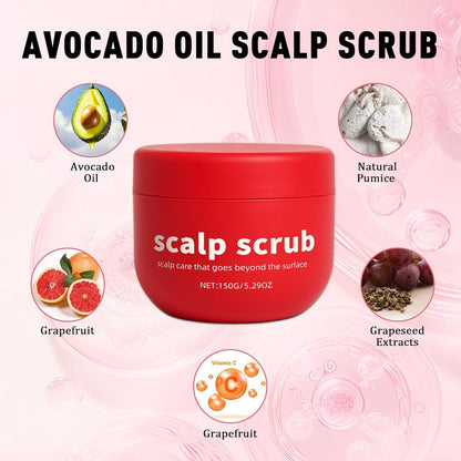 Texture shot of Bekynd Beauty cream-based scalp scrub