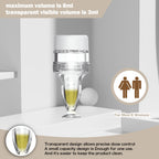 Transparent hair serum dispenser tool positioned for direct root application