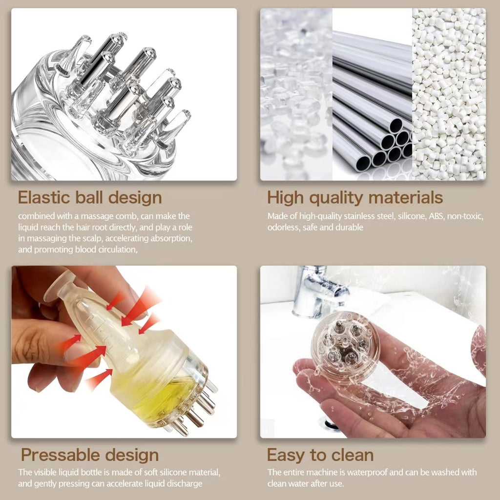 Dapeng hair growth applicator showing compact portable design