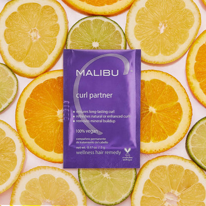 Malibu C curl treatment packet for hard water buildup
