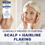 Close up of CalmScalp solution label information