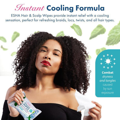 Professional hair care refreshing wipes by Esha