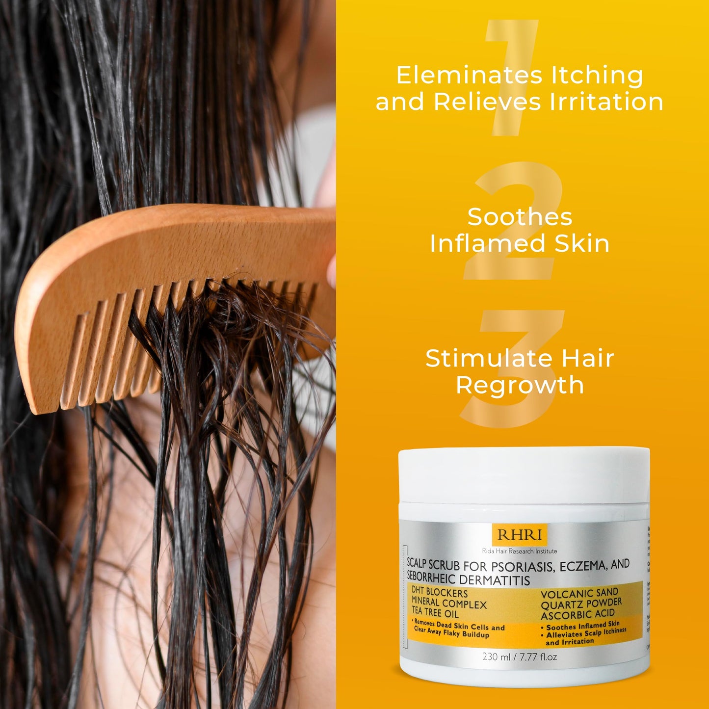 Authentic Rida Hair Research Institute imported scalp treatment packaging