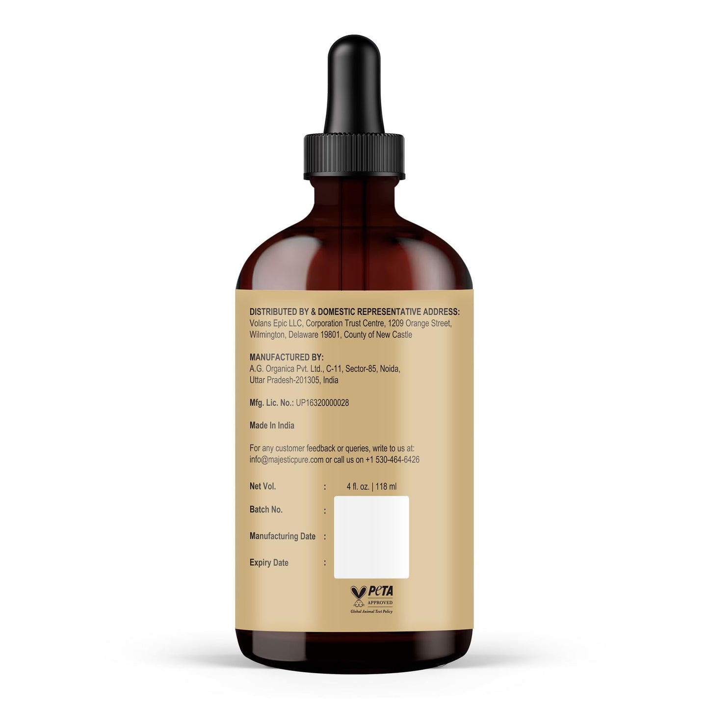 Majestic Pure Batana Oil for damaged and frizzy hair treatment