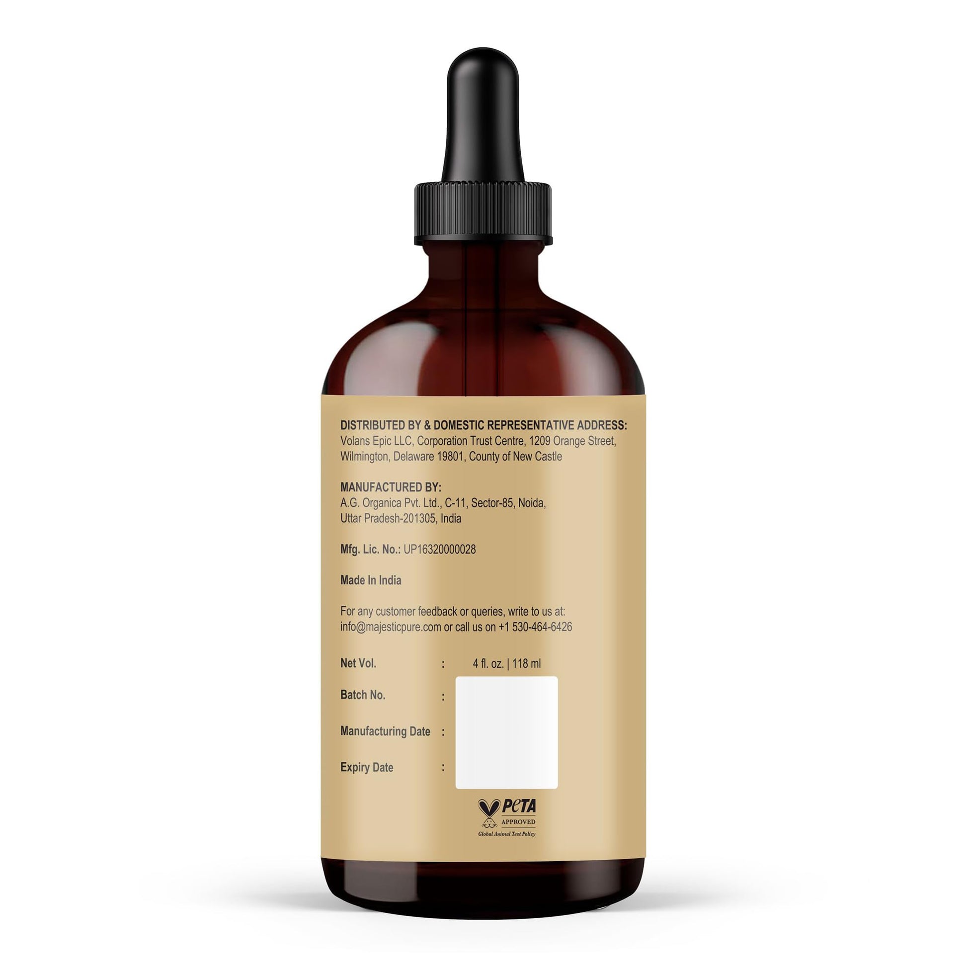 Majestic Pure Batana Oil for damaged and frizzy hair treatment