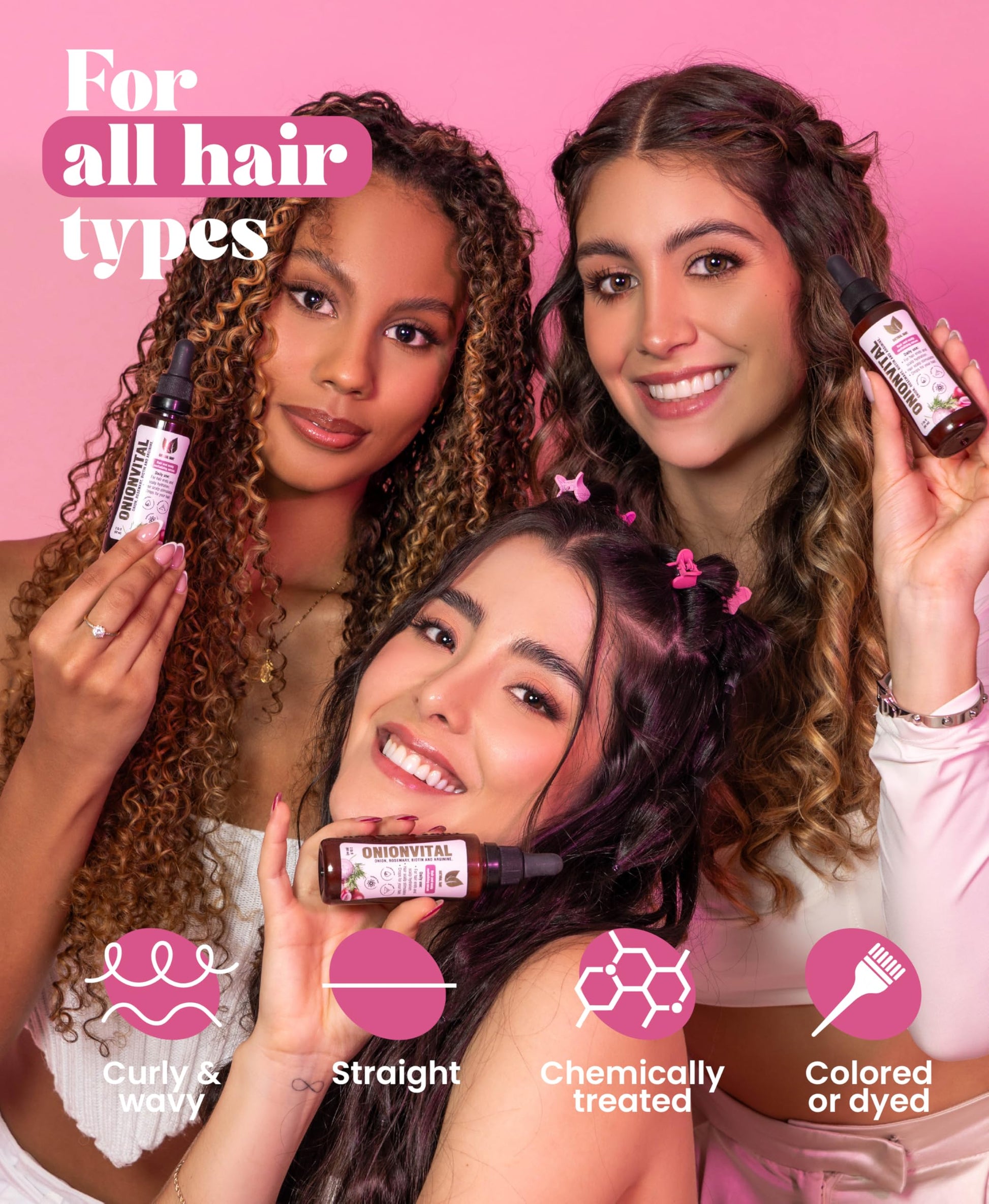 Close up of Natural Sant Onionvital hair serum packaging