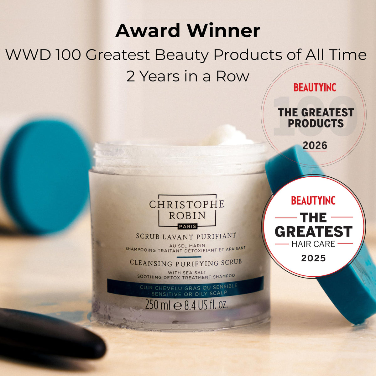 Christophe Robin Purifying Scalp Scrub product label details