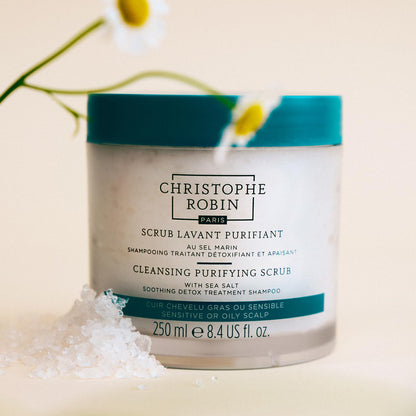 Christophe Robin scalp scrub 250ml size comparison