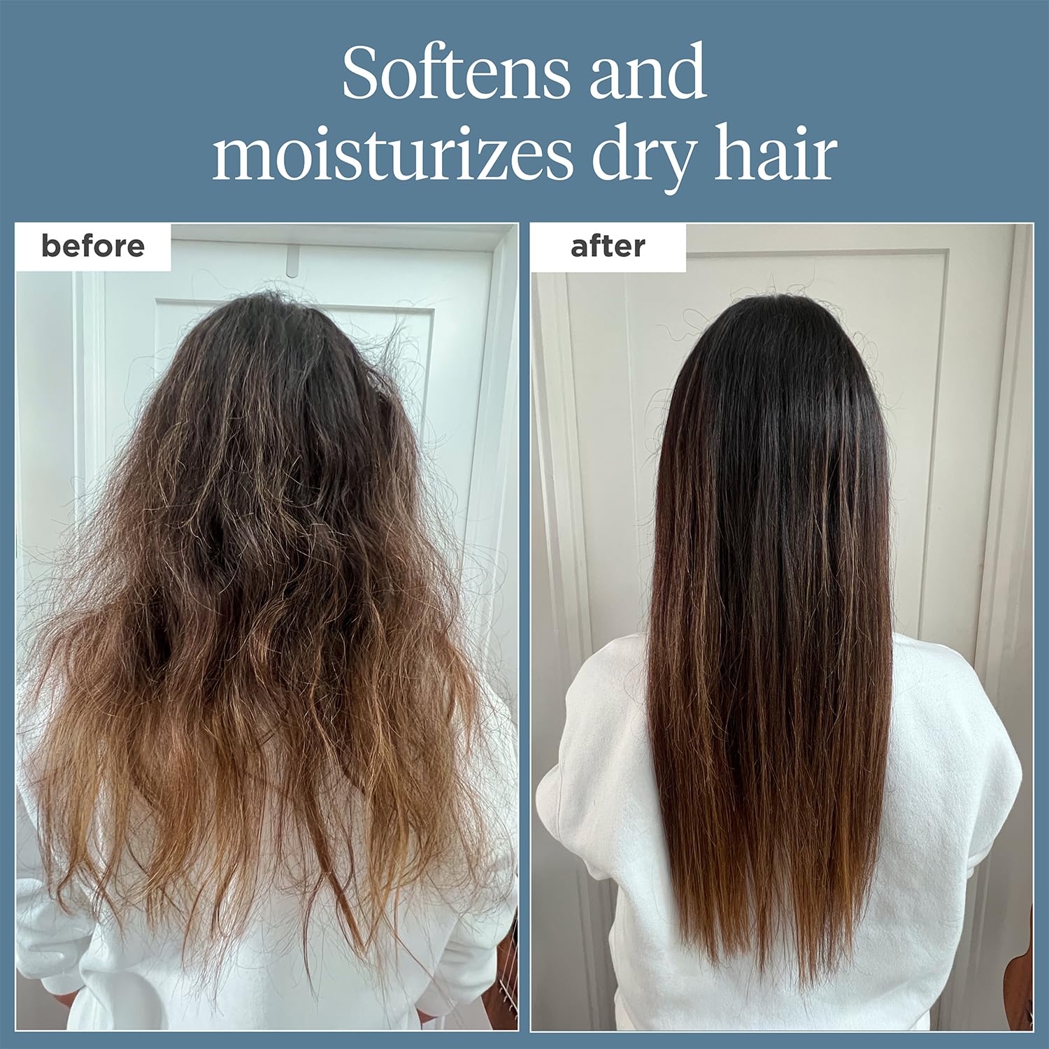 Applying Briogeo rosemary oil to scalp for hair treatment