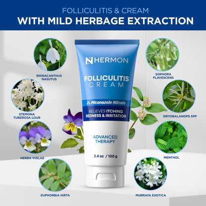 Hermon Folliculitis Cream for scalp and face treatment