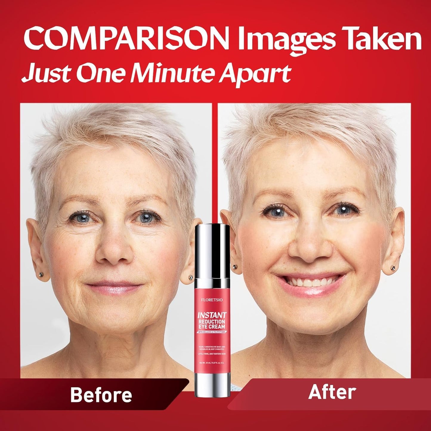 Floretsio temporary firming and tightening wrinkle filler box packaging