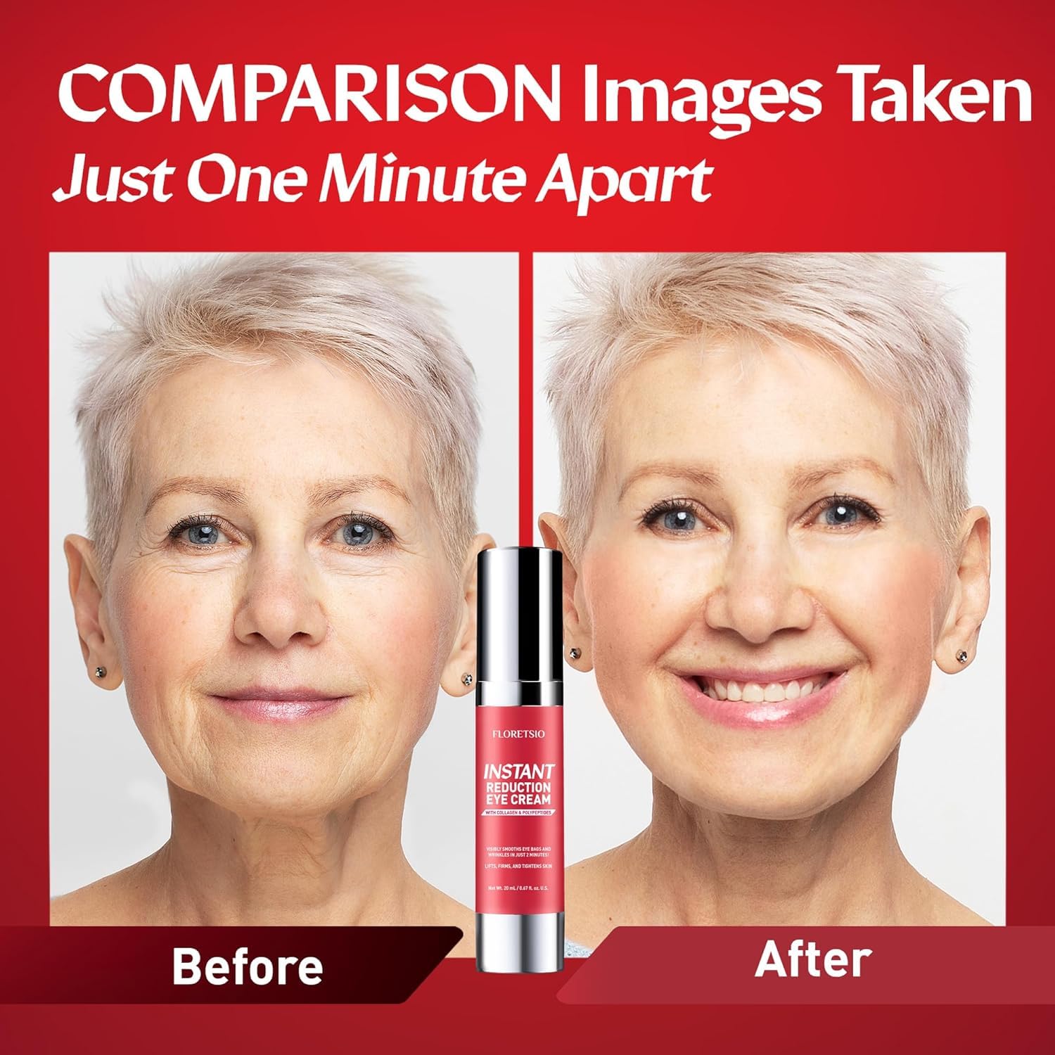 Floretsio temporary firming and tightening wrinkle filler box packaging