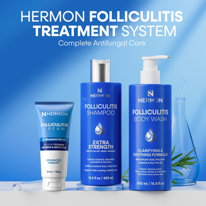 Detailed product label of Hermon Folliculitis Cream