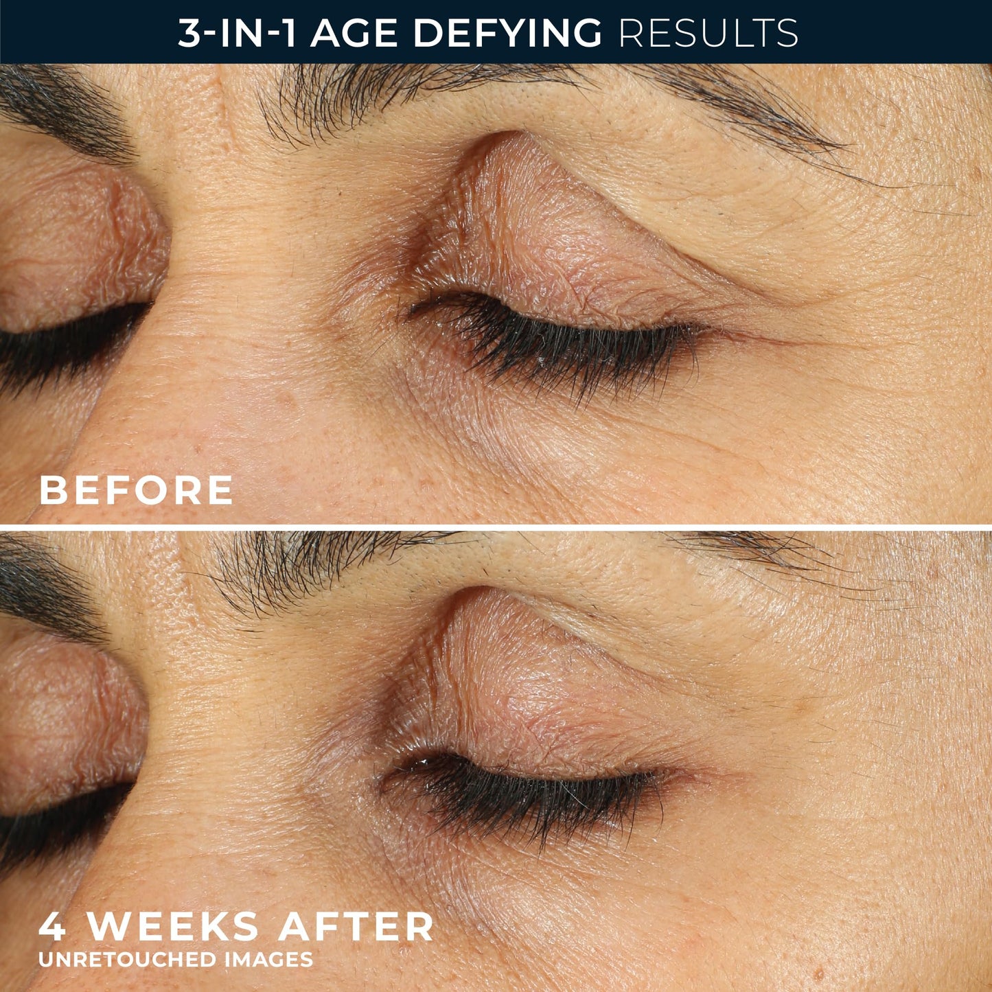 Texture preview of the non greasy RoC retinol formula for the under eye area.