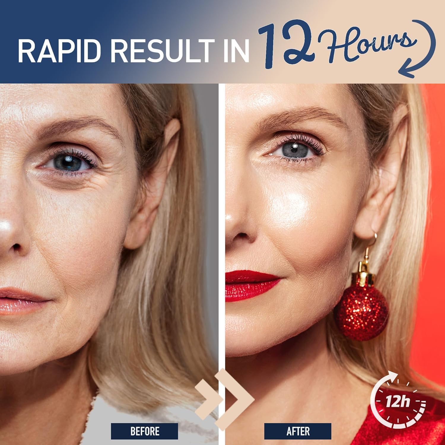 Rapid wrinkle filler serum bottle showing product label details