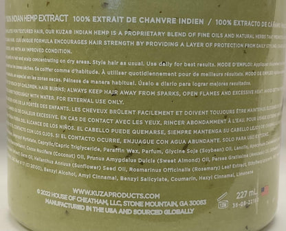 Kuza hair and scalp treatment label details