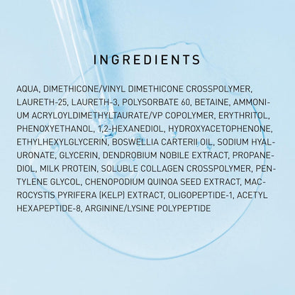 Rapid tightener and wrinkle filler cream container top perspective view