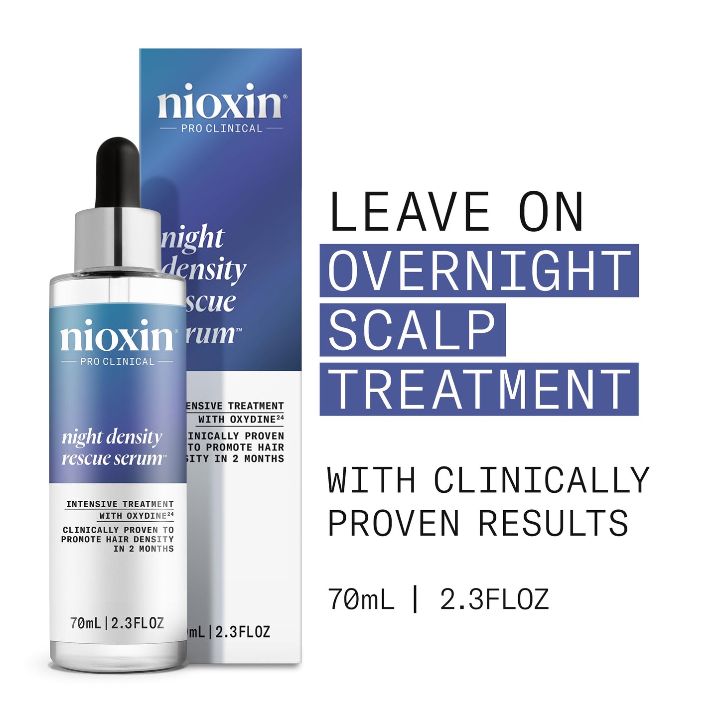 Nioxin overnight hair thickening serum applicator dropper