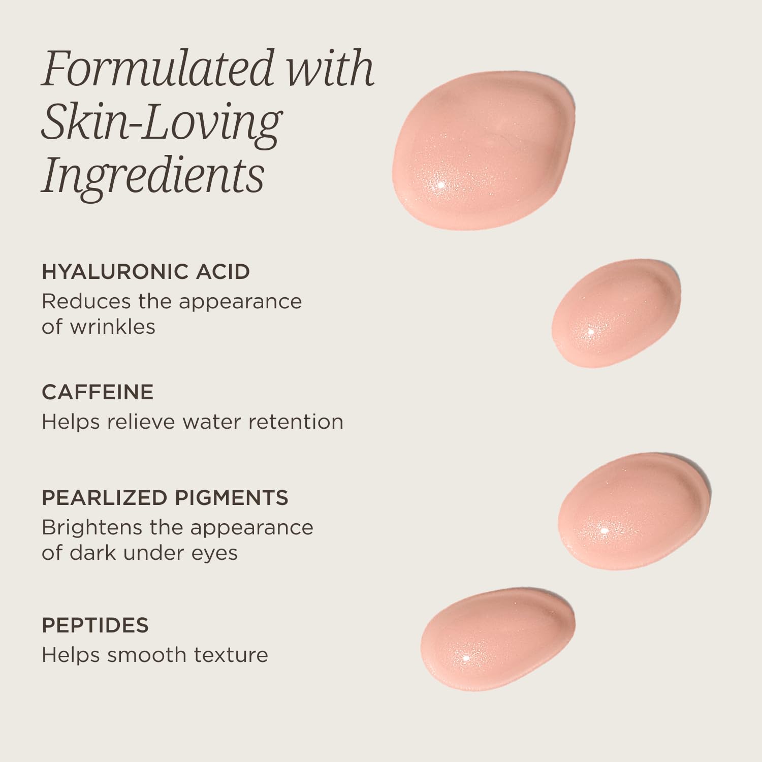 Colleen Rothschild tinted eye cream showing product texture and pearlized pigments
