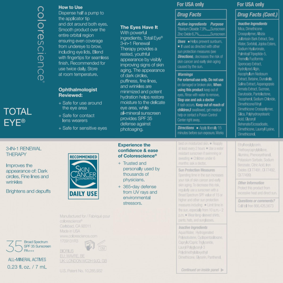 Colorescience Total Eye 3-In-1 Anti-Aging Renewal Therapy lifestyle application