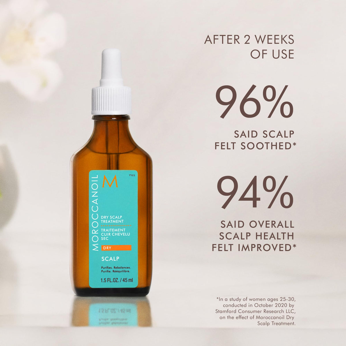 Moroccanoil dry scalp treatment turquoise label product detail