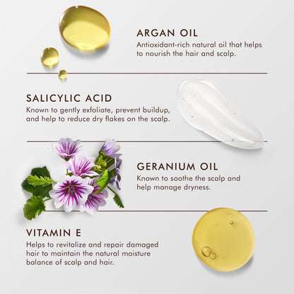 Moroccanoil dry scalp treatment label details