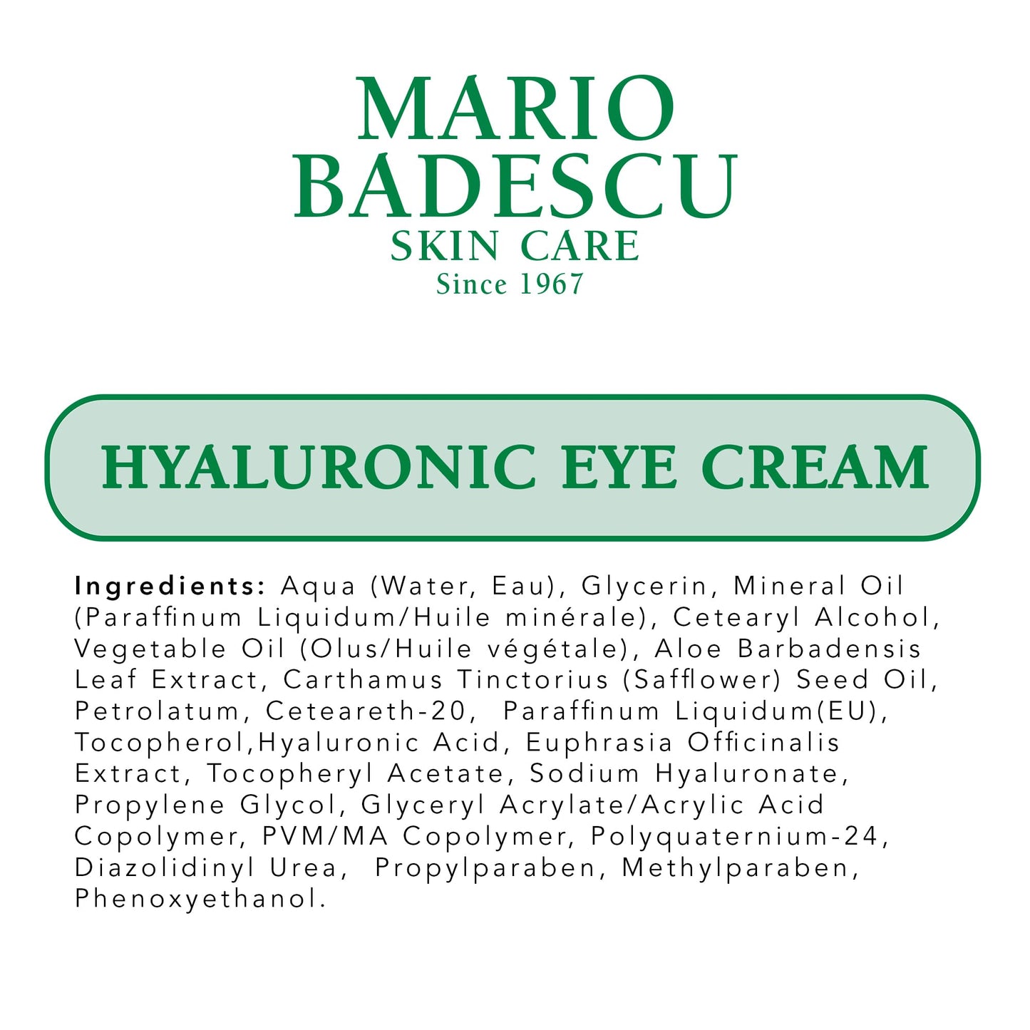 Applying Mario Badescu eye cream for puffiness