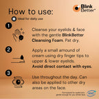 BlinkBetter BetterLids Restore Eyelid Cream box and tube layout.