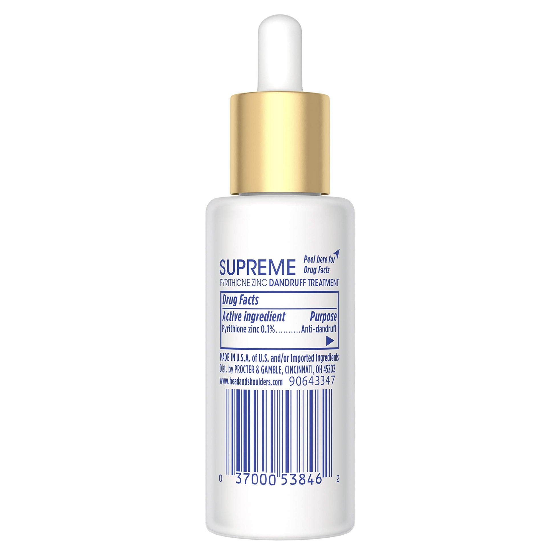 Head And Shoulders Supreme scalp serum dropper application