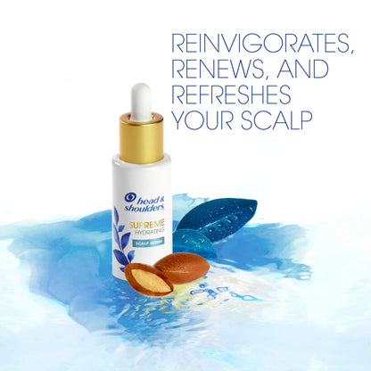 Head And Shoulders Supreme serum bottle showing argan oil