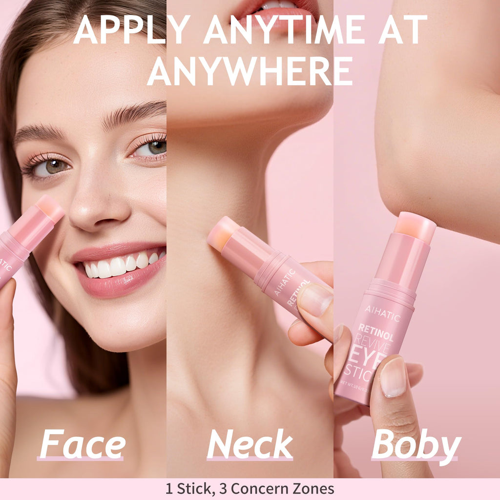 Aihatic moisturizing eye balm stick open cap display