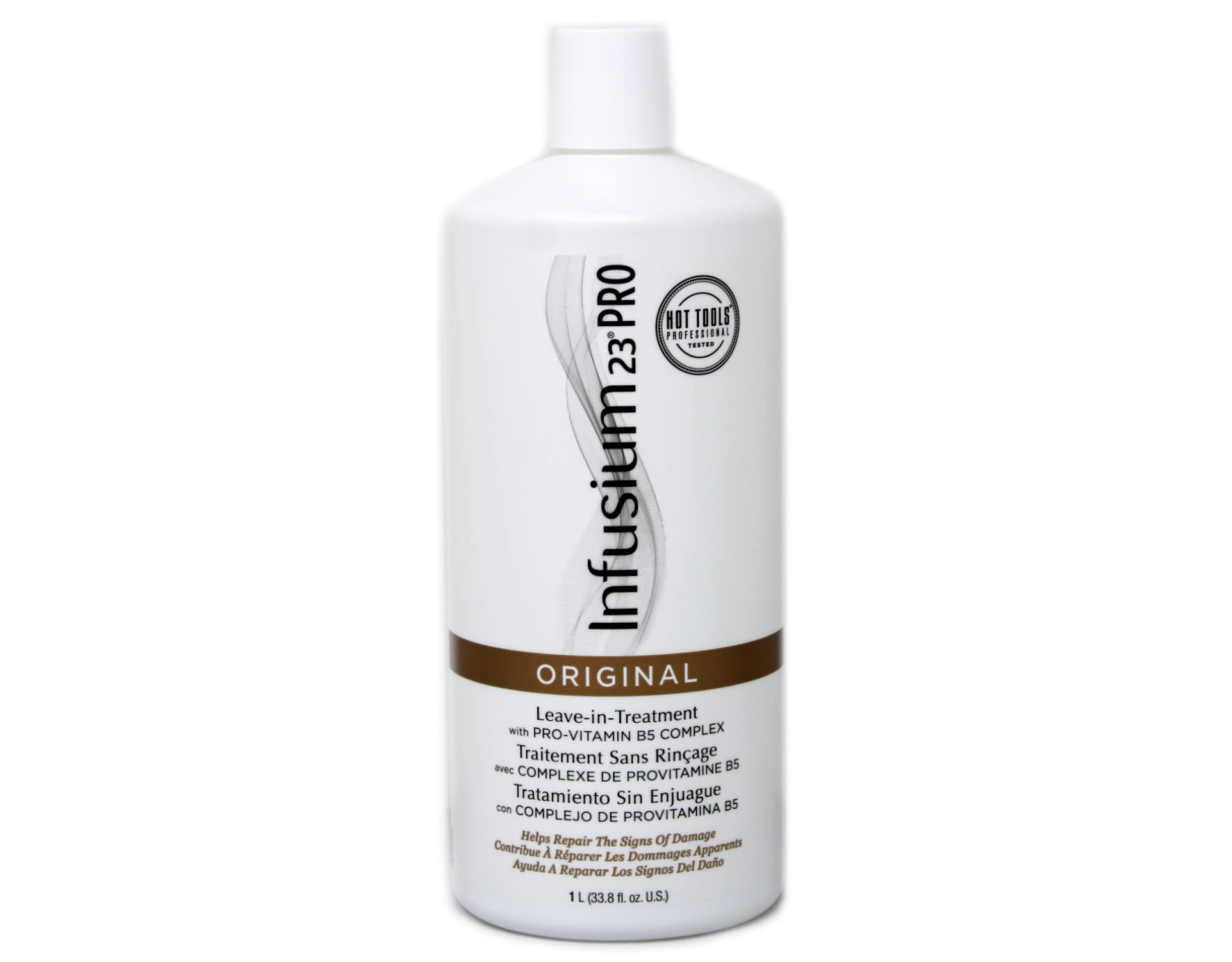 Two pack Infusium 23 hair treatment bottles for damaged hair