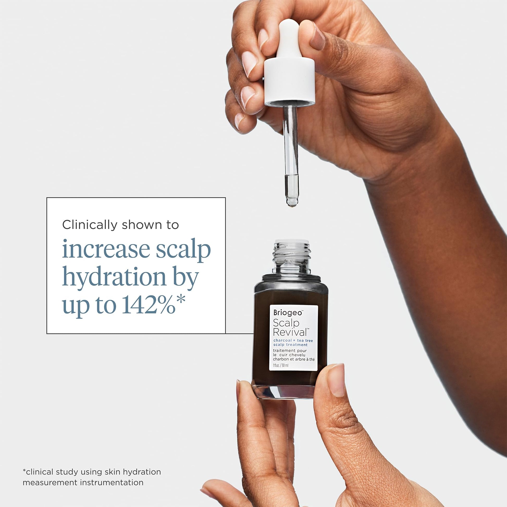 Briogeo Scalp Revival serum texture and consistency visual