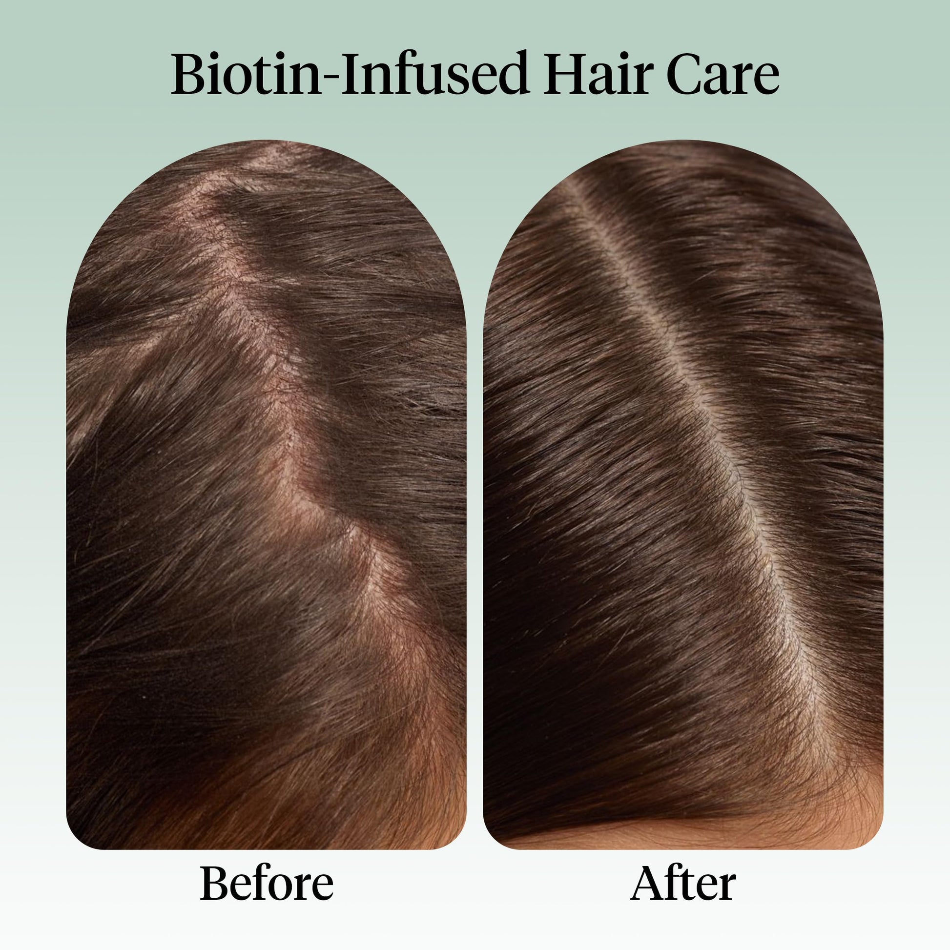 Close up texture of Kitsch biotin hair oil on fingertips