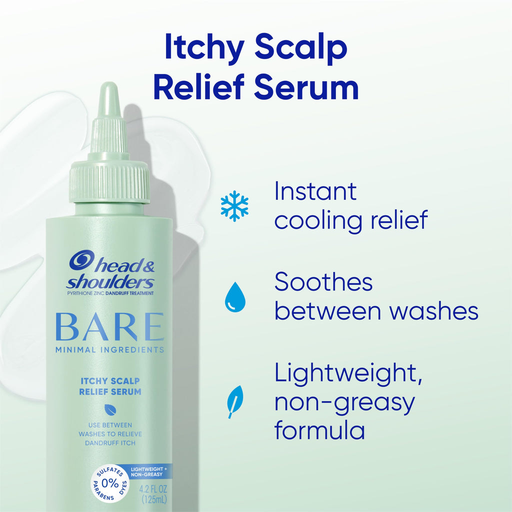 Head and Shoulders Bare Scalp Relief Serum precision nozzle applicator close up.