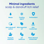 Head and Shoulders Bare Scalp Relief Serum lifestyle application view on scalp.