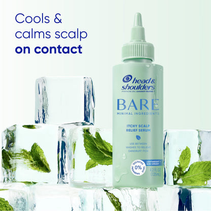 Head And Shoulders Bare Scalp Relief Serum packaging back view