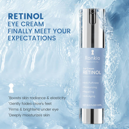 Ronkie night care eye cream for reducing eye bags and puffiness
