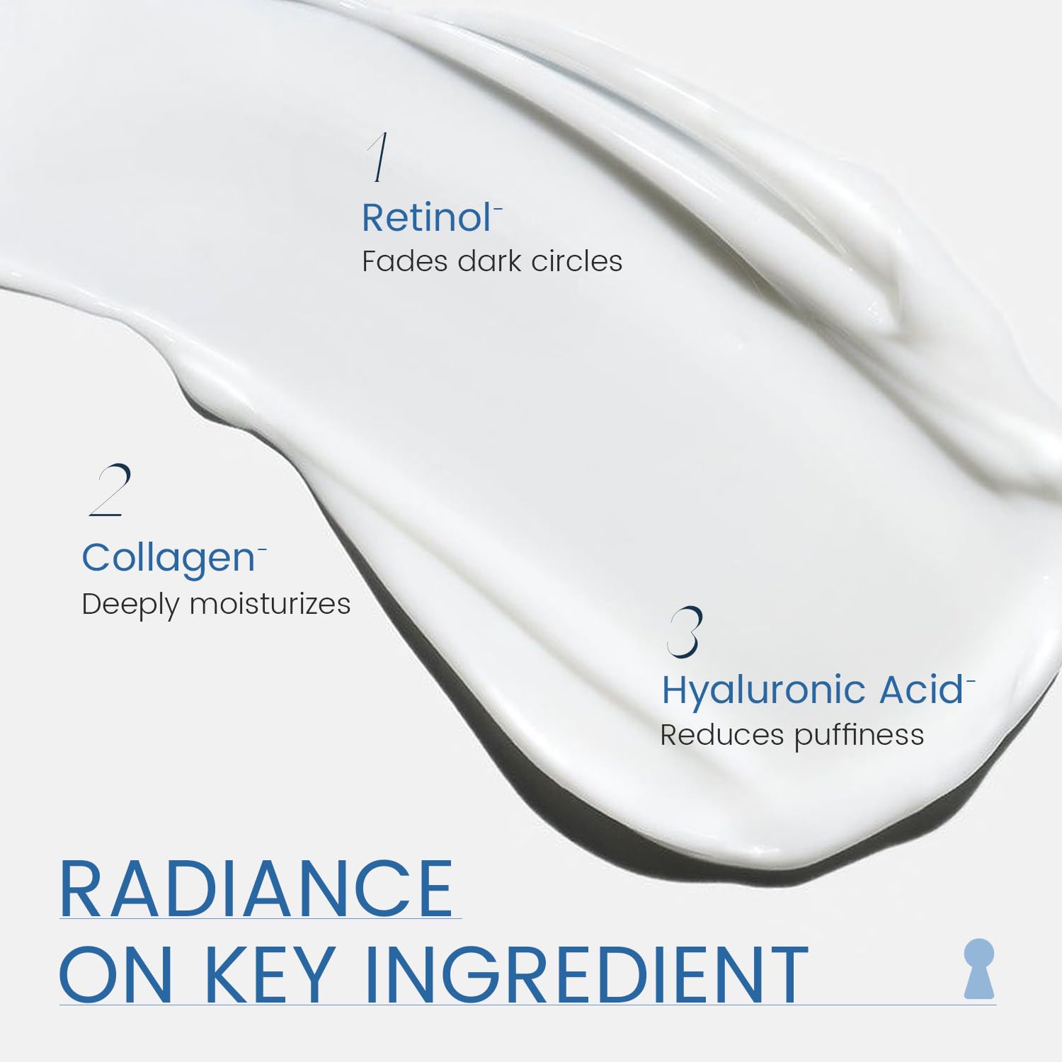 Ronkie zero point five fluid ounce eye cream bottle details