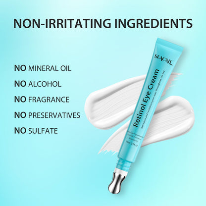 Seacall anti-aging under-eye treatment being applied gently along the orbital bone.