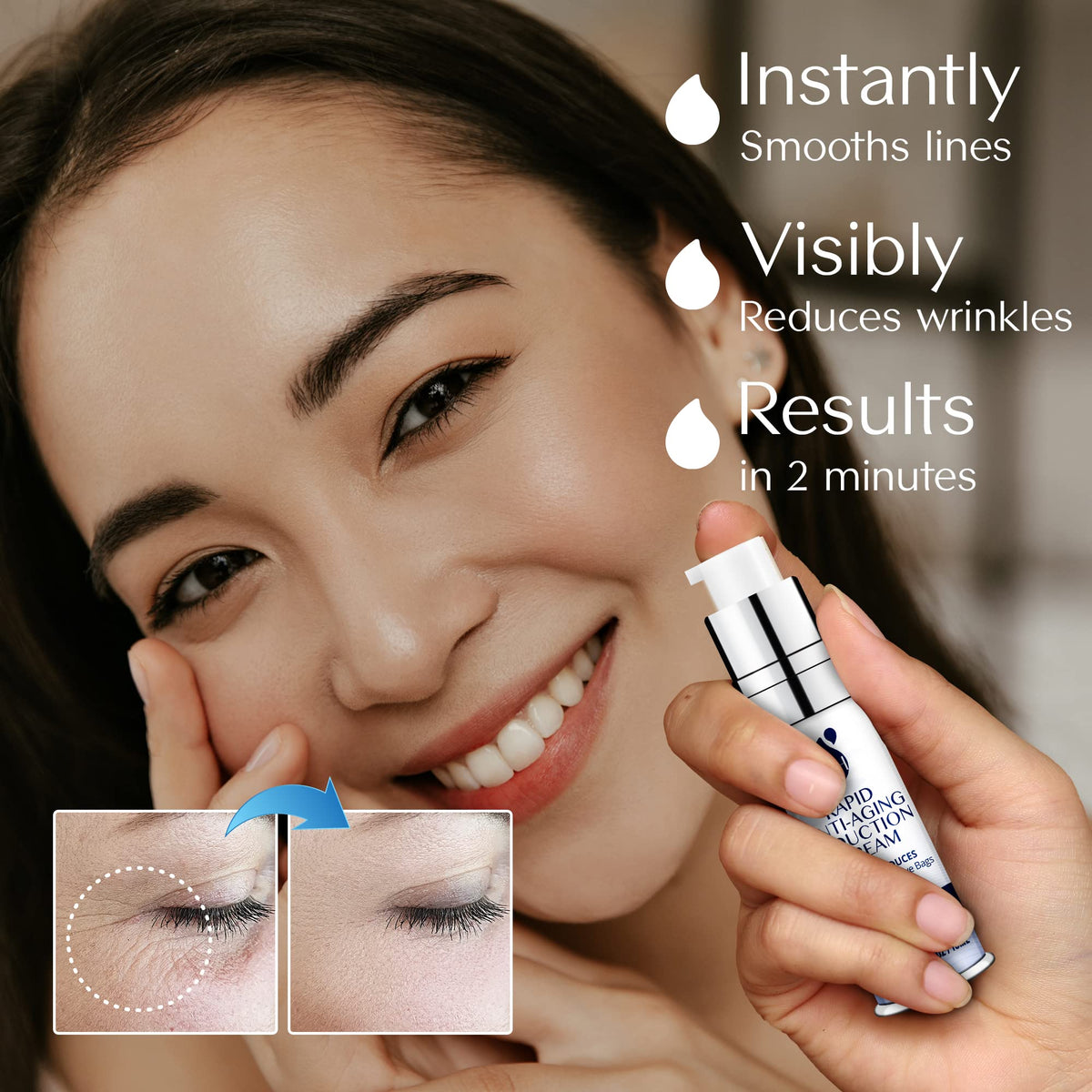 Terez & Honor 10ml eye cream bottle label detail