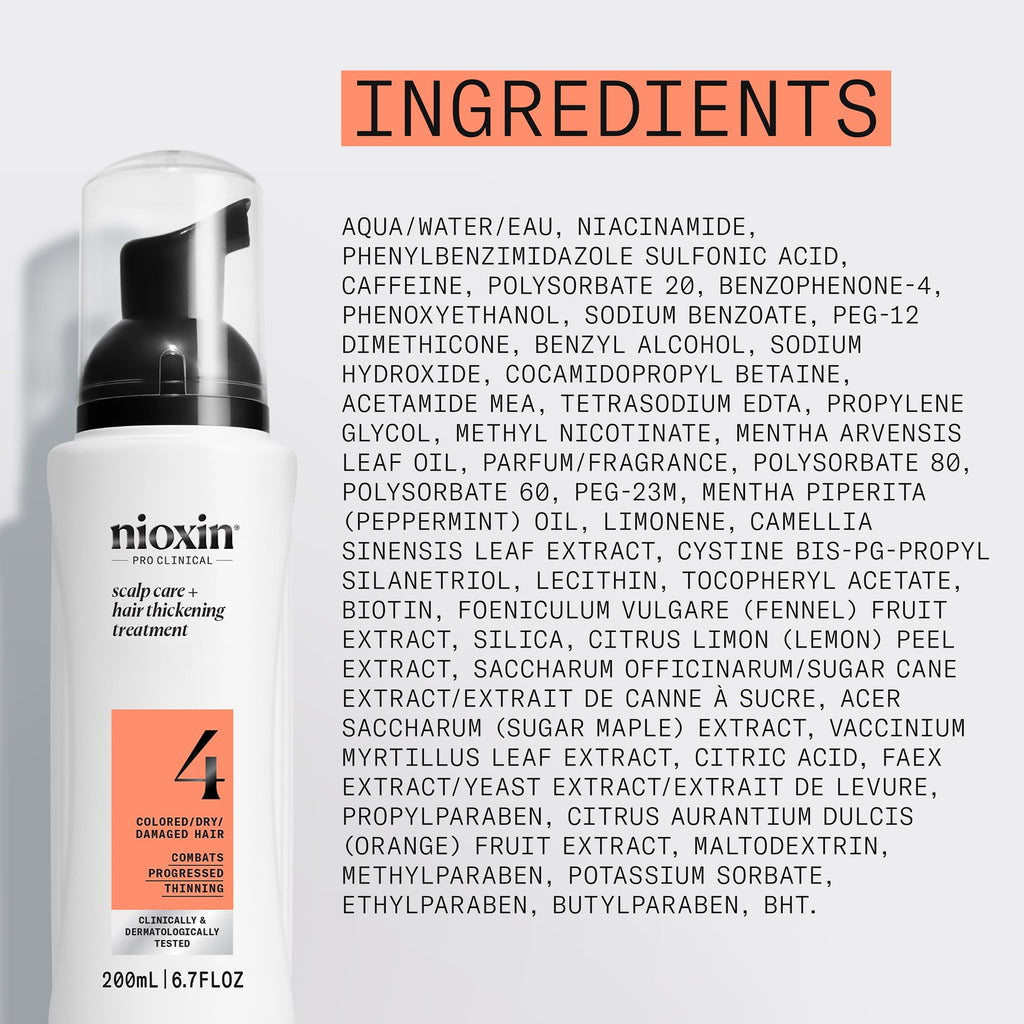 Nioxin System 4 bottle angled perspective view