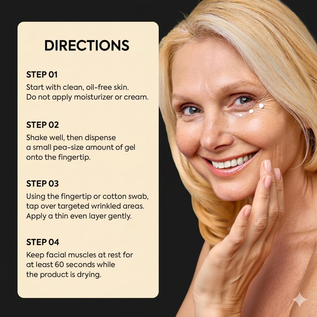 Aemerry Instant Eye And Face Tightener Cream application step guide