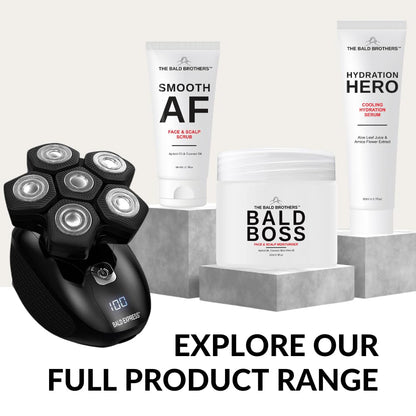 The Bald Brothers imported USA scalp care moisturizer jar