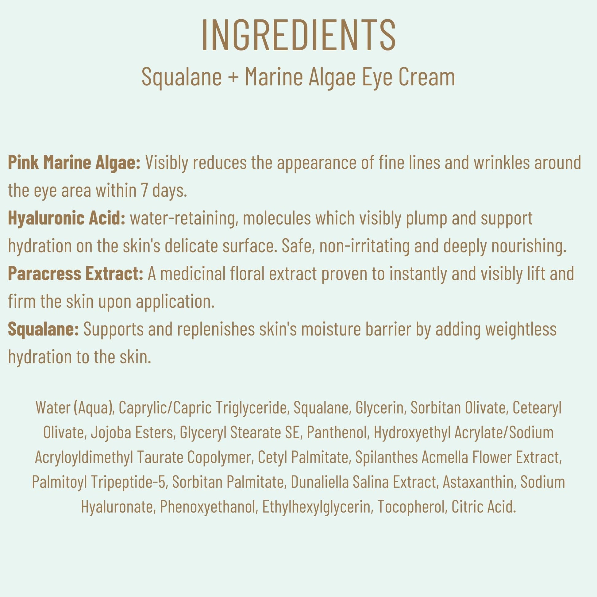 Biossance Squalane and Marine Algae Eye Cream lifestyle shot