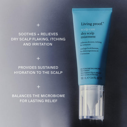 Back of Living Proof Scalp Care bottle showing product details
