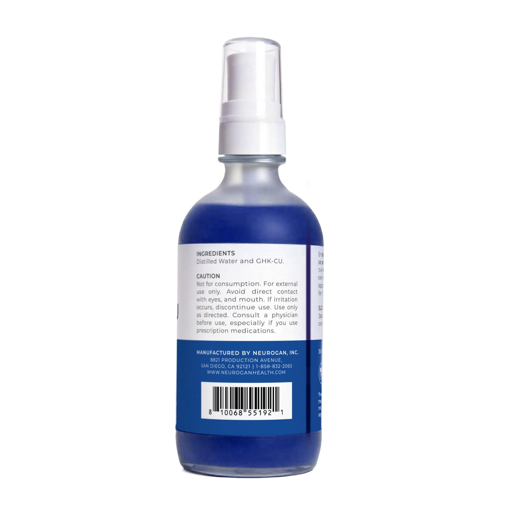 Neurogan GHK-Cu serum packaging showing 2400mg concentration